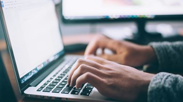 Person on computer