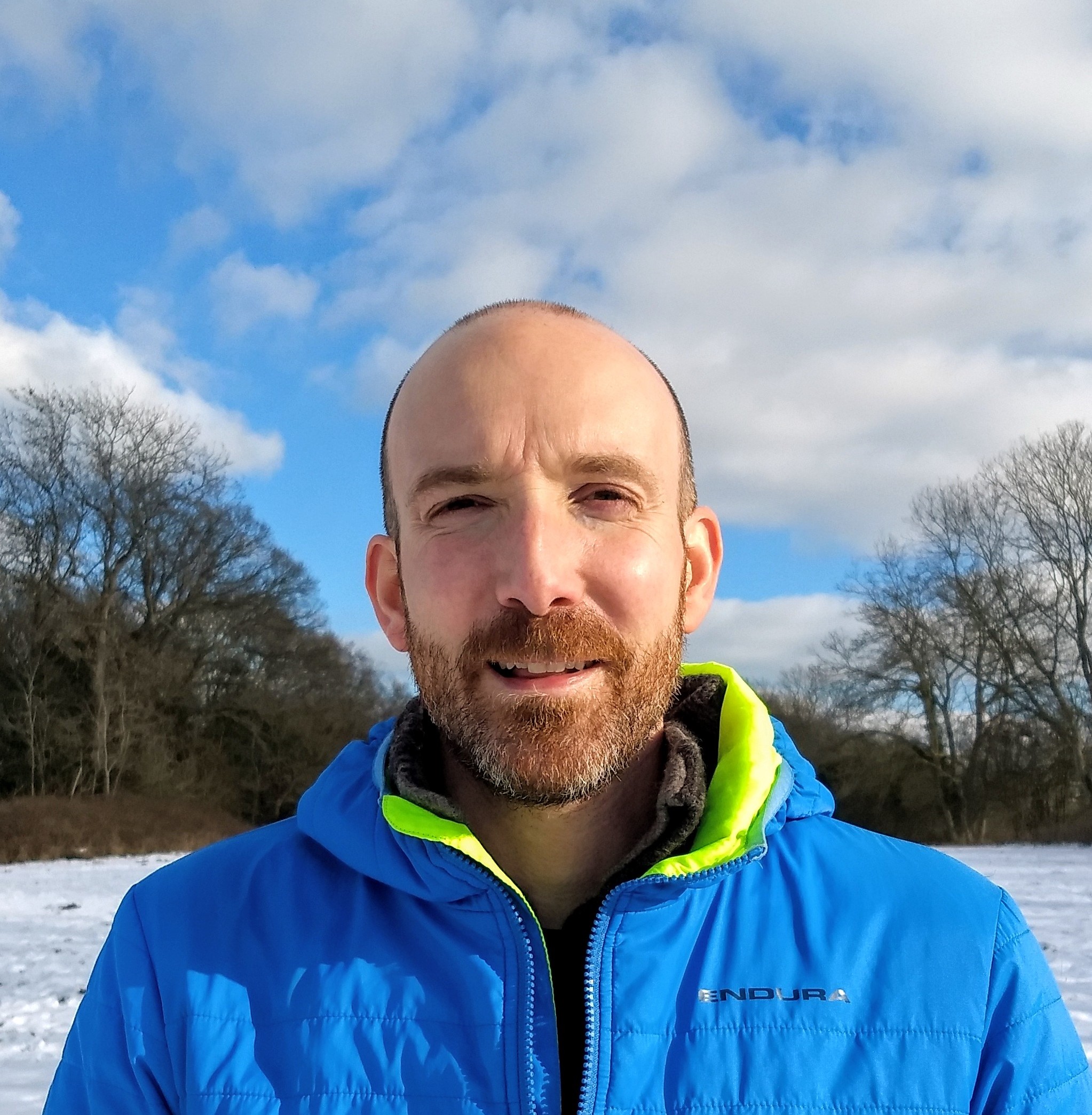 man looking at camera