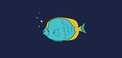 Blue Belt fish logo