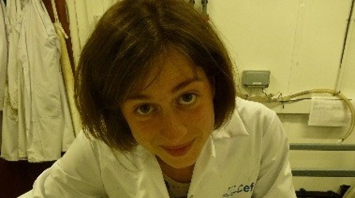 picture of scientist looking at camera