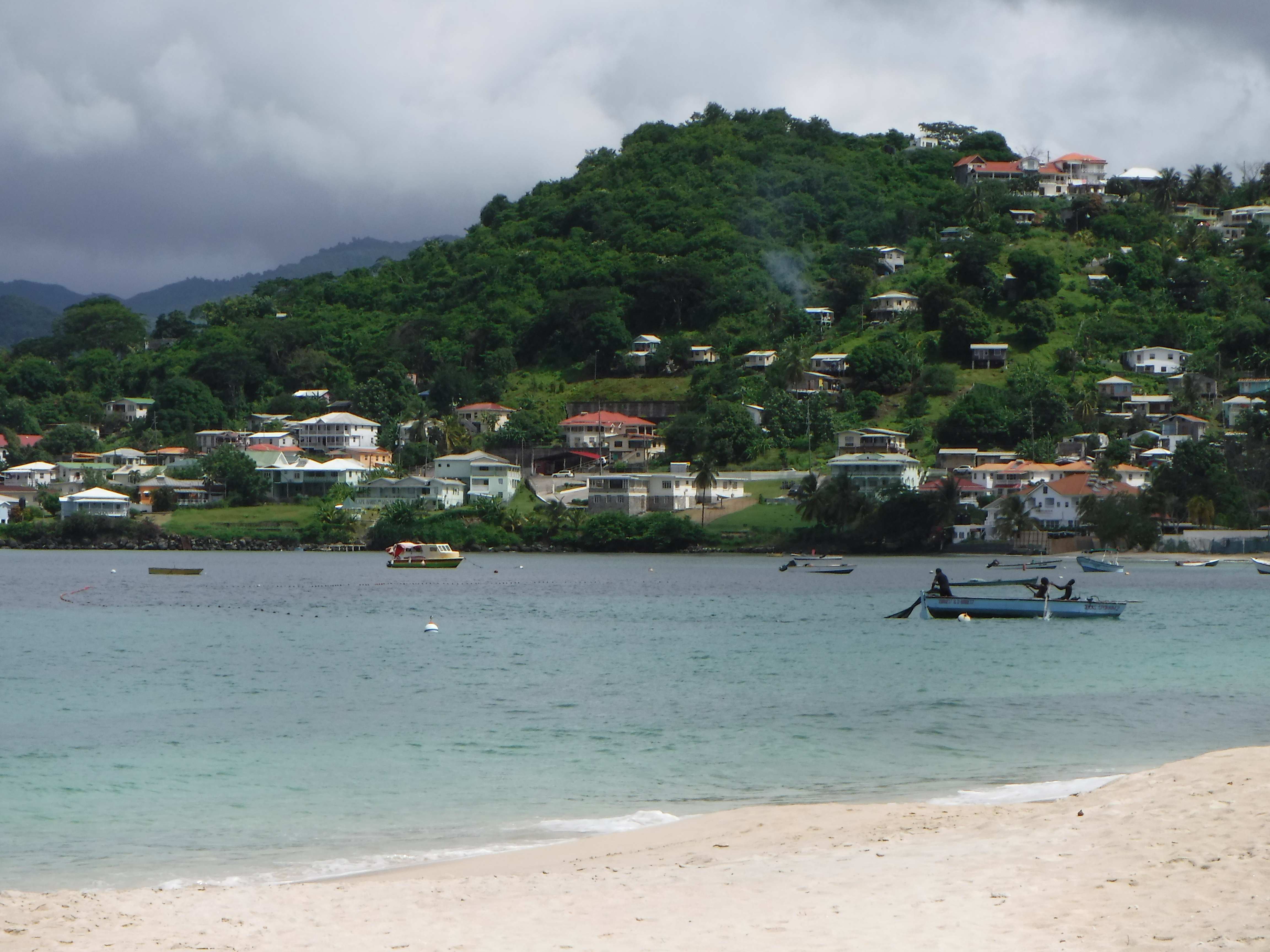 Fishing boats in Grenada. Photo by Bryony Townhill. 