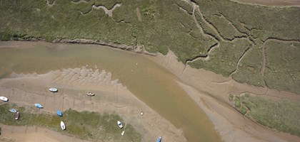 Arial image of estuary